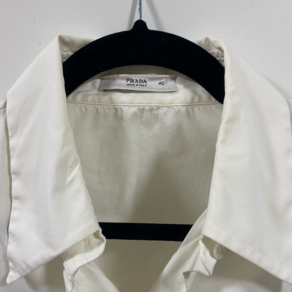Prada Sleeveless Button Down Top